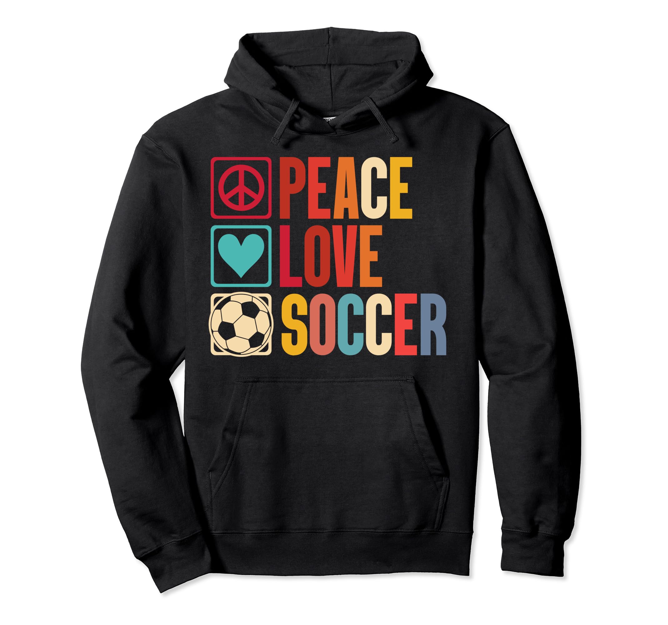 Soccer Enthusiasts Peace Love Fans T-Shirt - Streetwear Style Men Women - T-Shirt, Sweatshirt, Hoodie