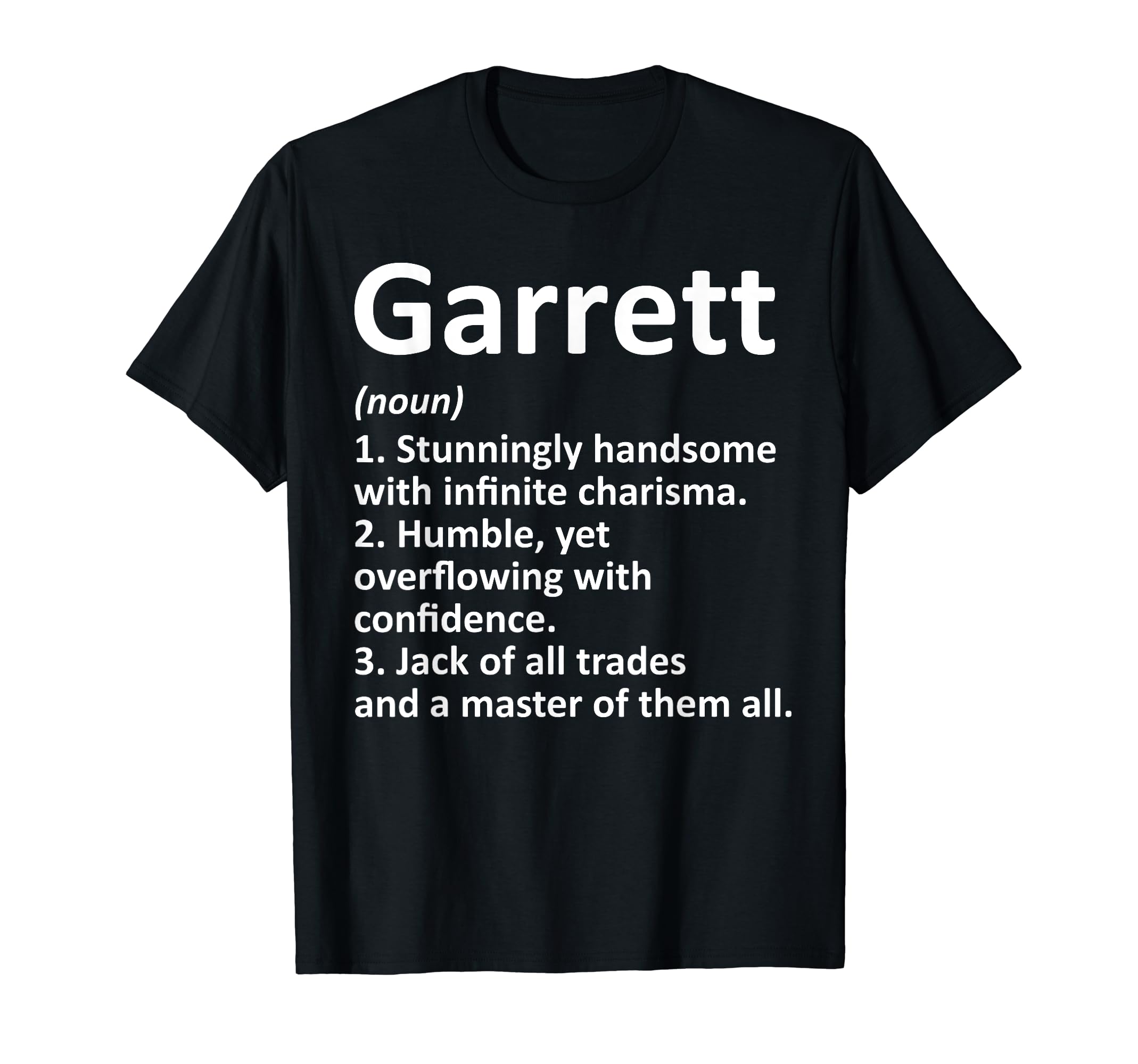 Garrett Definition Personalized Name T-Shirt - Unique Graphic for Adults - T-Shirt, Sweatshirt, Hoodie