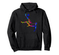 Colorful Soccer Bicycle Kick Splash Hoodie - Streetwear Style for Adults - T-Shirt, Sweatshirt, Hoodie