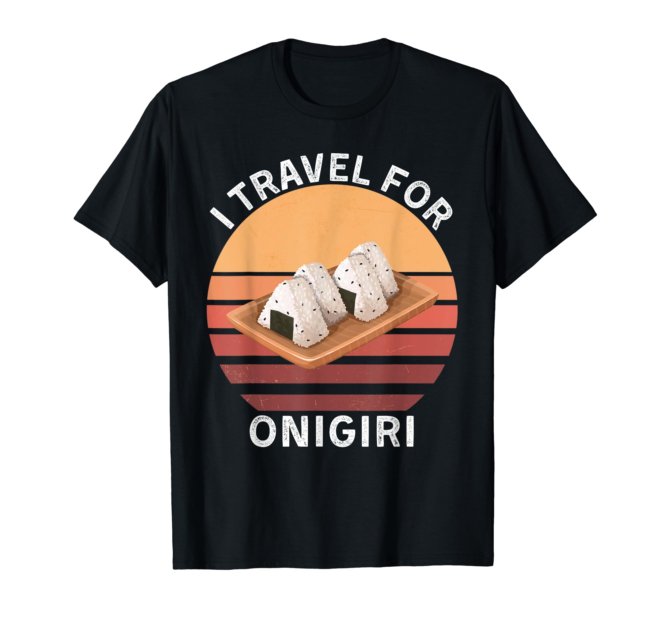 I Travel Onigiri Onigiri Food Lover T-Shirt - Minimalist Print for Adults - T-Shirt, Sweatshirt, Hoodie