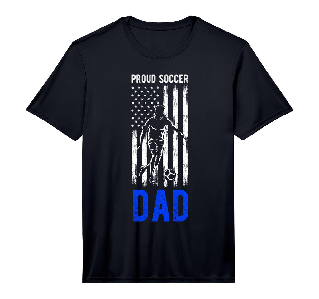 Mens Proud Soccer Dad Usa Flag T-Shirt - Casual Everyday Wear Unisex - T-Shirt, Sweatshirt, Hoodie