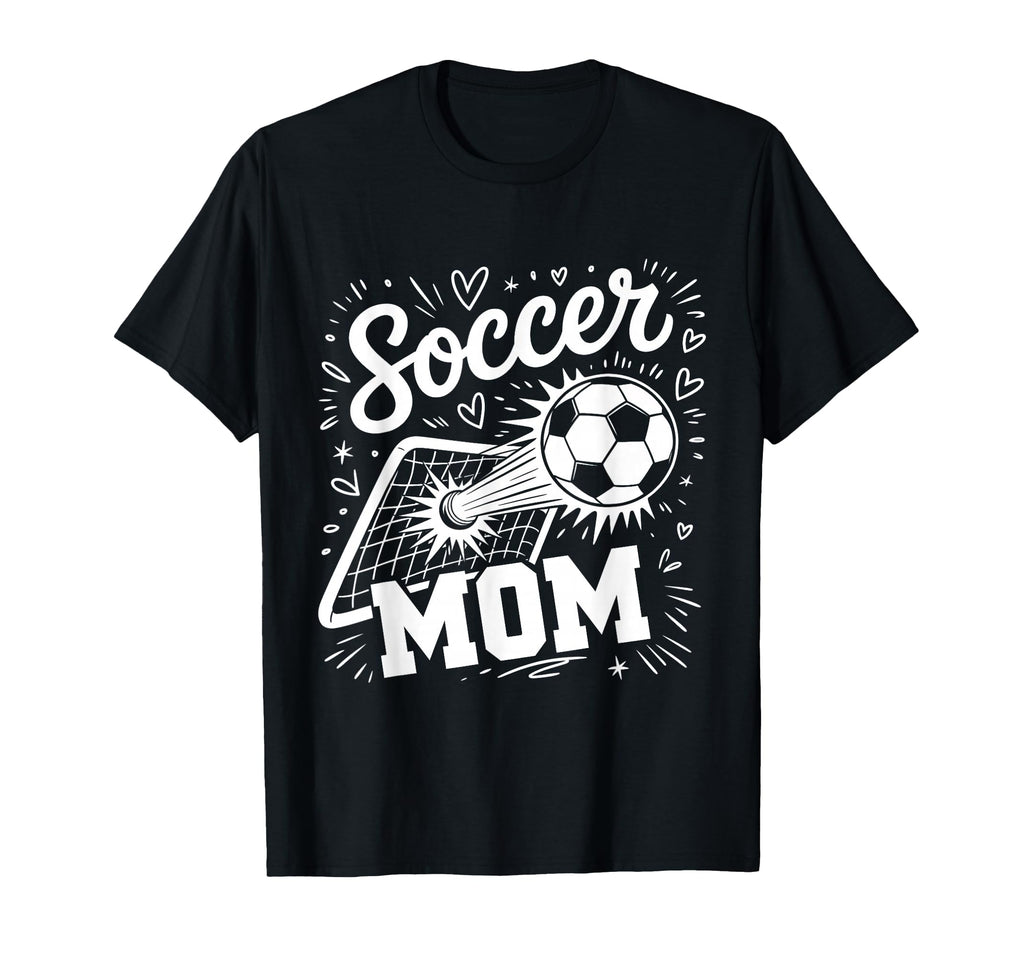 Soccer Mom Heart Family Mothers Day Mom T-Shirt - Graphic Print for Adults - T-Shirt, Sweatshirt, Hoodie