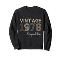 Year 1978 Gift Birthday Mom Dad Sweatshirt - Trendy Graphic Unisex - T-Shirt, Sweatshirt, Hoodie