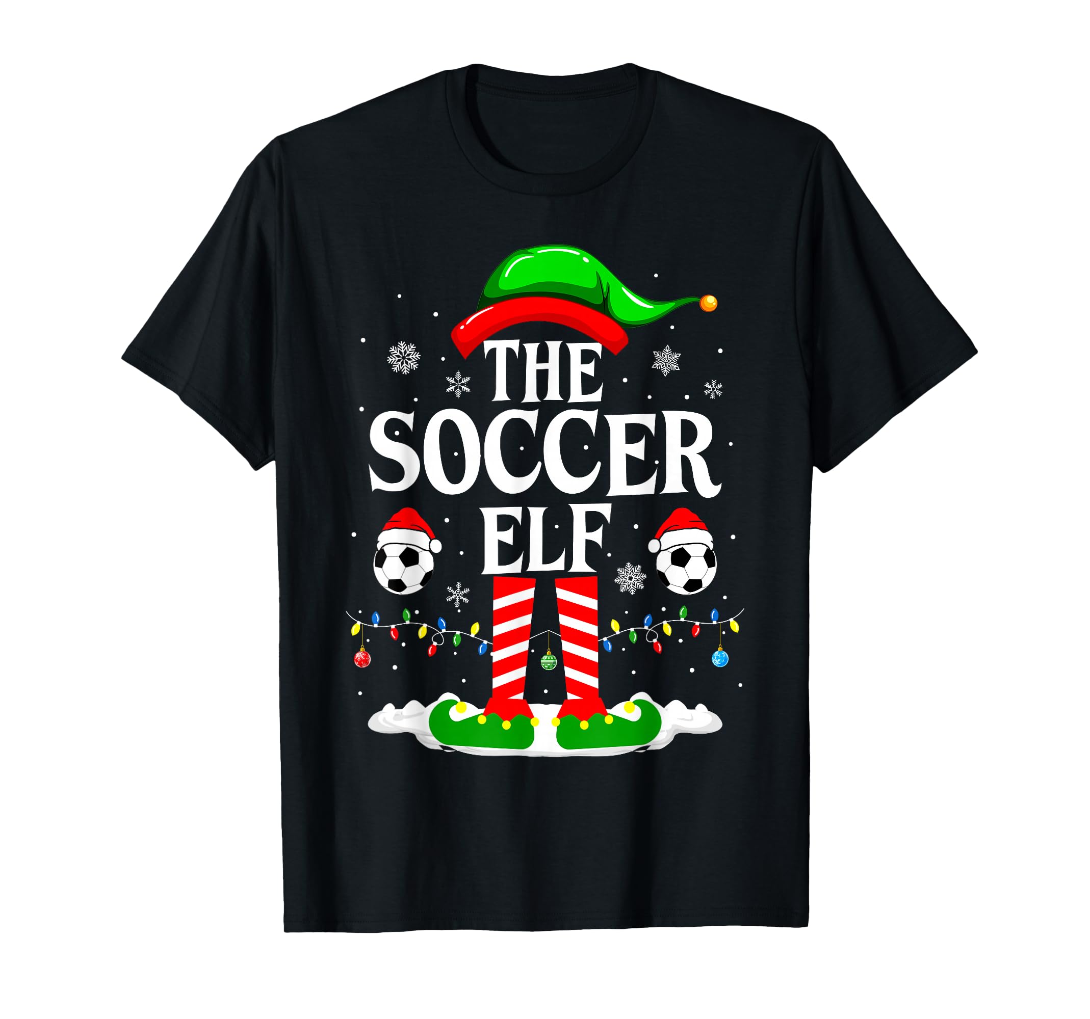 Soccer Elf Funny Family Soccer T-Shirt - Graphic Print for Adults - T-Shirt, Sweatshirt, Hoodie