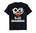 Ball Grandma Heart Funny Soccer T-Shirt - Casual Everyday Wear Unisex - T-Shirt, Sweatshirt, Hoodie