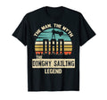 Myth Legend Dad Dinghy Sailing T-Shirt - Custom Art Print Men Women - T-Shirt, Sweatshirt, Hoodie