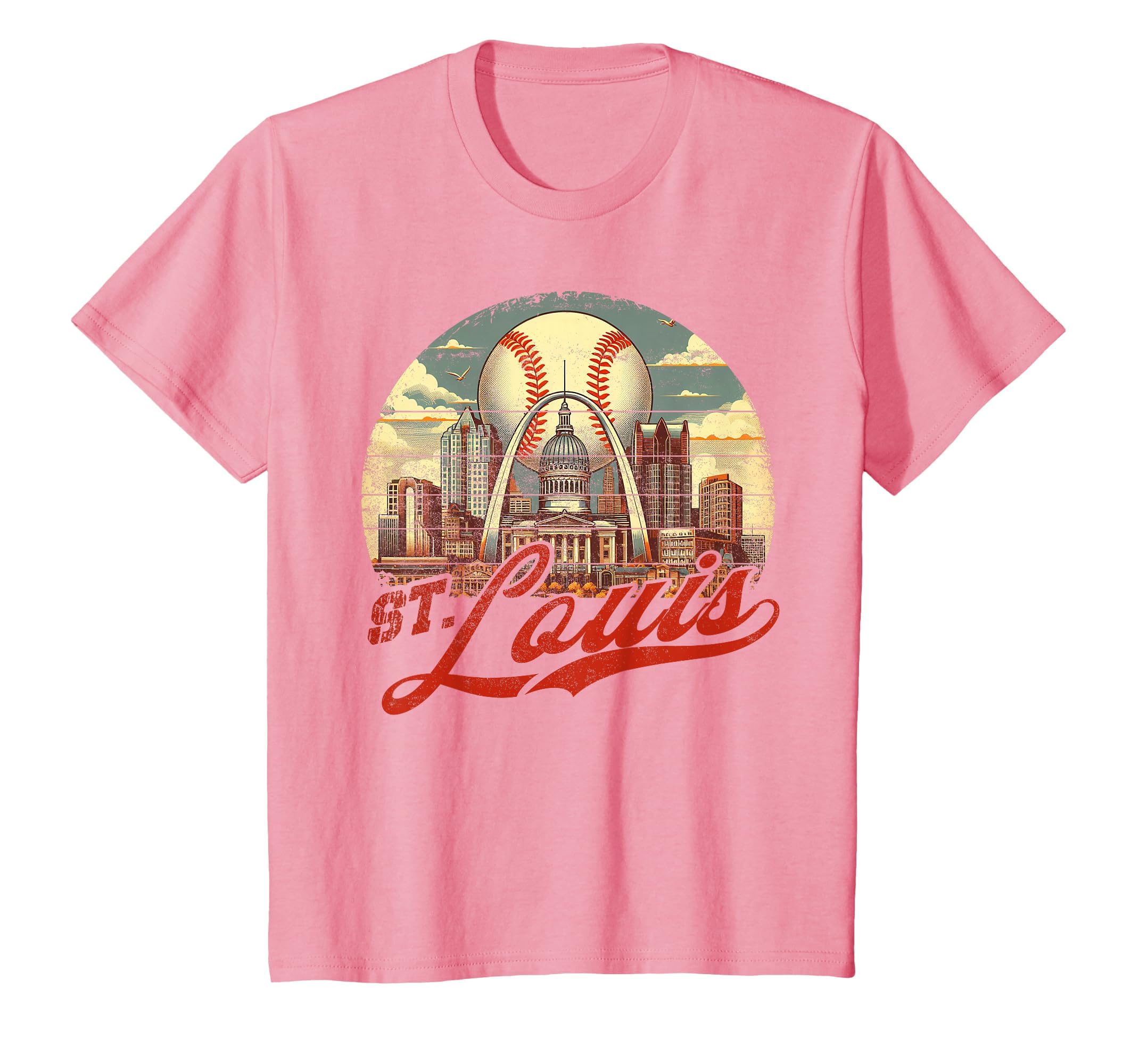St Louis Baseball American Us Flag T-Shirt - Custom Art Print Unisex - T-Shirt, Sweatshirt, Hoodie
