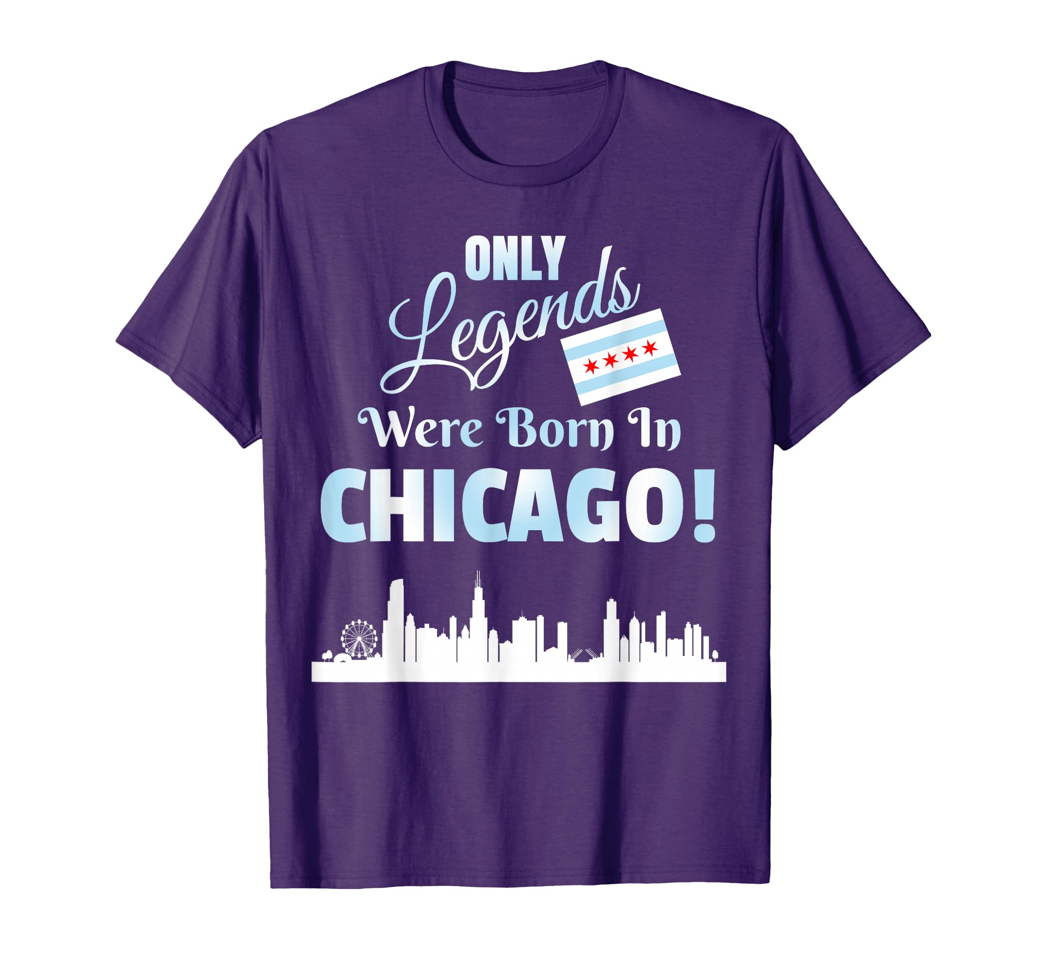 Only Legends Were Born Chicago T-Shirt - Aesthetic Graphic for Adults - T-Shirt, Sweatshirt, Hoodie