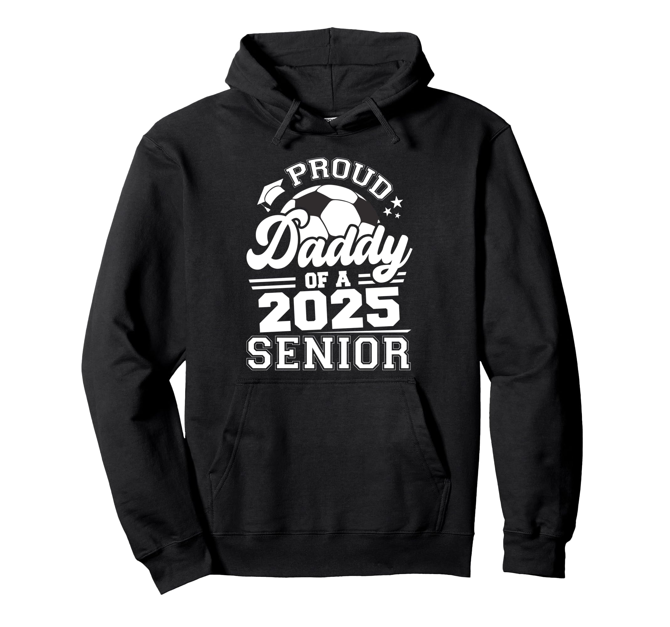 Proud Daddy 2025 Senior Graduate Grad Hoodie - Custom Art Print Unisex - T-Shirt, Sweatshirt, Hoodie