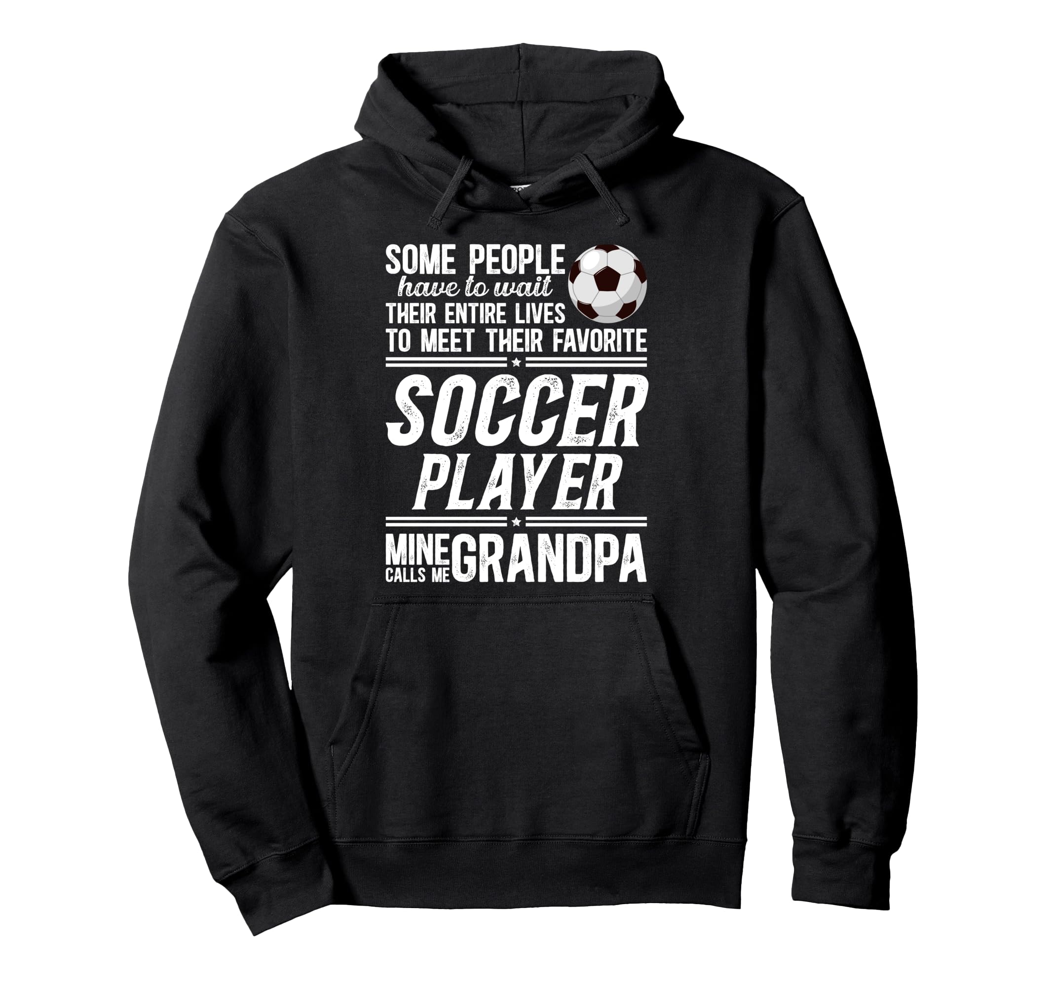 Soccer Grandpa Proud Grandpa Soccer Hoodie - Minimalist Print Men Women - T-Shirt, Sweatshirt, Hoodie
