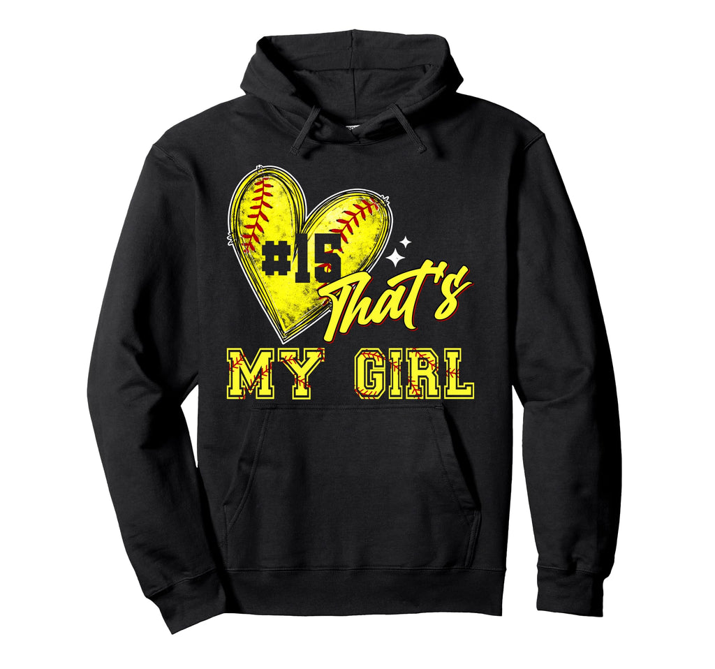 Softball Mom Dad Thats My Jersey Number Hoodie - Graphic Print for Adults - T-Shirt, Sweatshirt, Hoodie