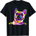 Frenchie French Bulldog Pop Art Portrait Bouledogue - Adult & Kids T-Shirts, Sweatshirts & Hoodies apparel design preview 1