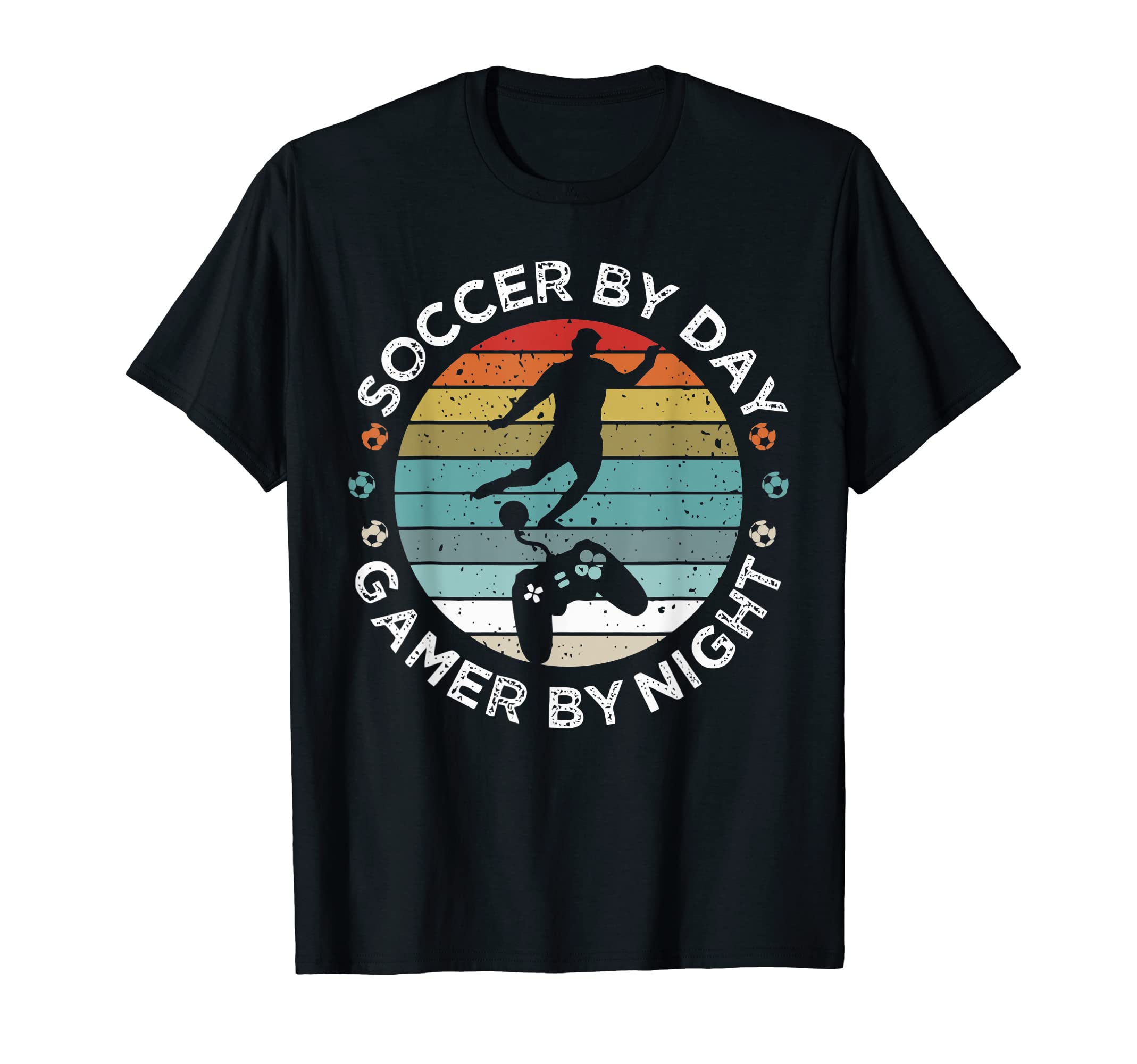 Funny Soccer Day Gamer Night Gamer T-Shirt - Custom Art Print Unisex - T-Shirt, Sweatshirt, Hoodie