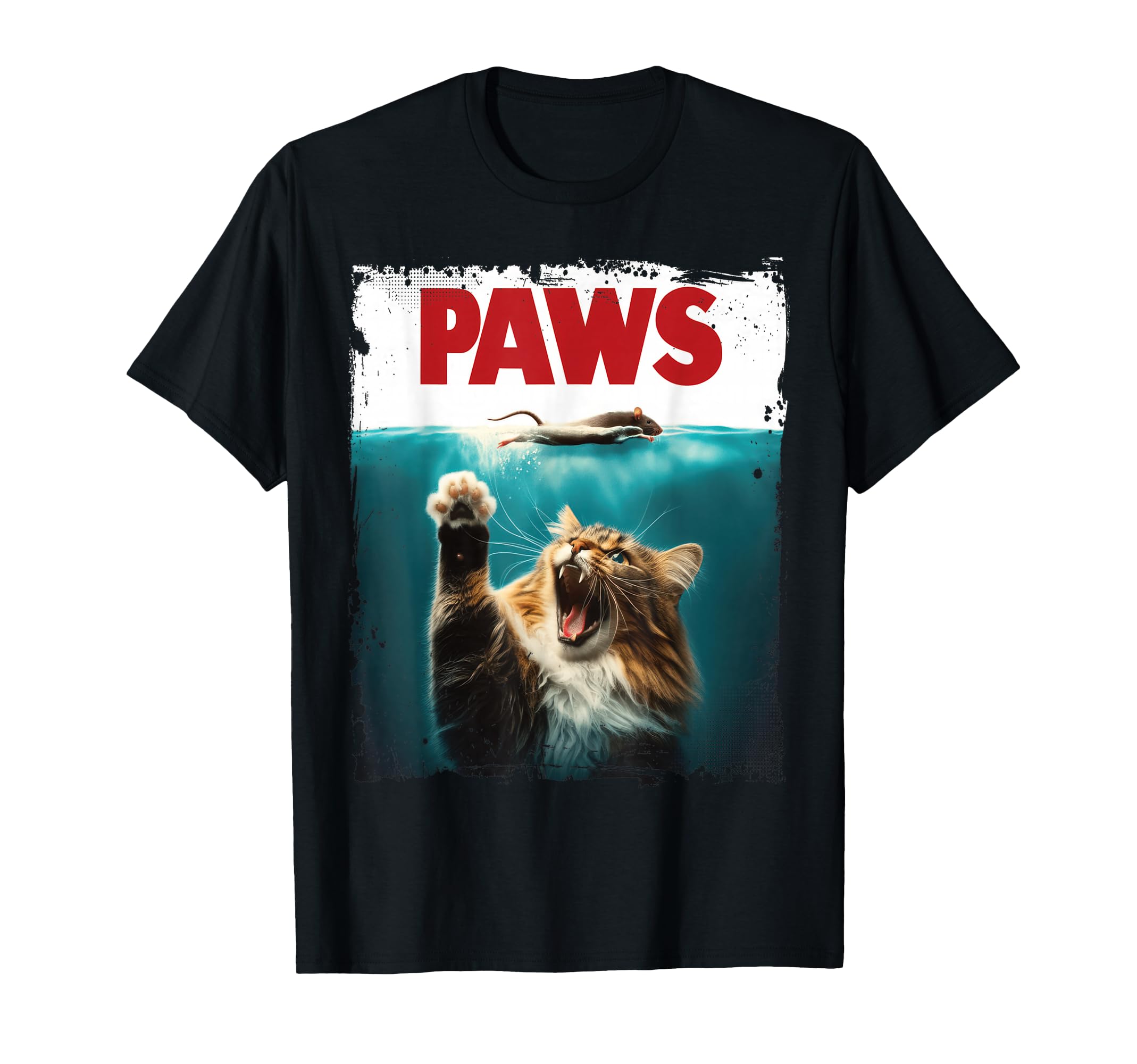 Humorous Paws Parody Cat Mouse Cat T-Shirt - Casual Everyday Wear Unisex - T-Shirt, Sweatshirt, Hoodie