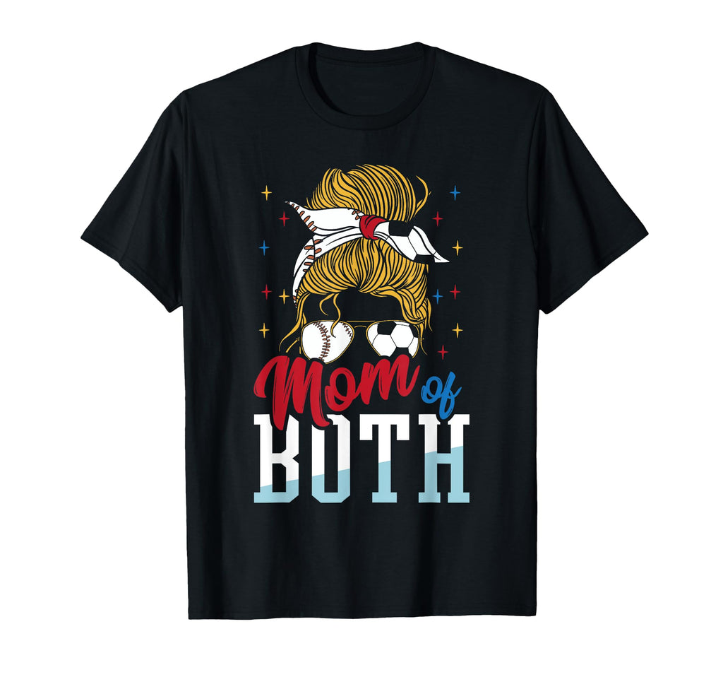 Soccer Mom Soccer Mom Baseball Both T-Shirt - Trendy Graphic Men Women - T-Shirt, Sweatshirt, Hoodie