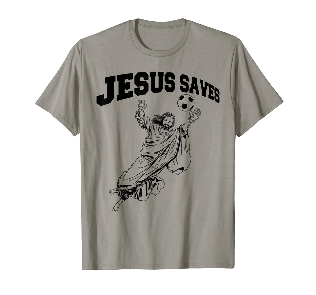 Soccer Goalie Jesus Saves T-Shirt - Fun Novelty Design Unisex - T-Shirt, Sweatshirt, Hoodie