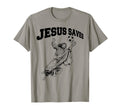 Soccer Goalie Jesus Saves T-Shirt - Fun Novelty Design Unisex - T-Shirt, Sweatshirt, Hoodie
