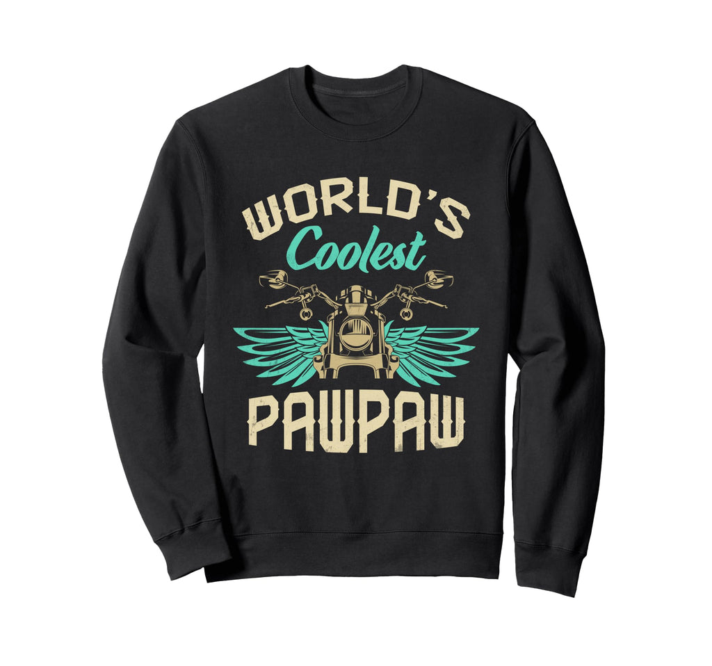 Worlds Coolest Pawpaw Motorcycle Sweatshirt - Graphic Print for Adults - T-Shirt, Sweatshirt, Hoodie