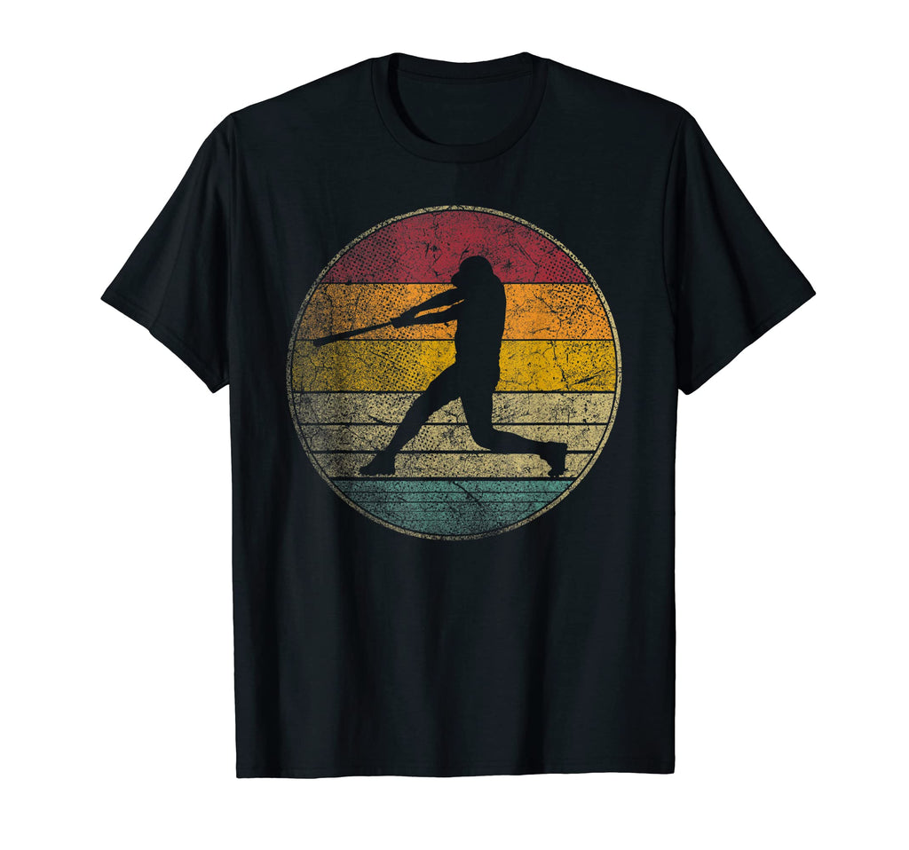 Baseball Bat Ball Distressed 70S 80S T-Shirt - Minimalist Print for Adults - T-Shirt, Sweatshirt, Hoodie