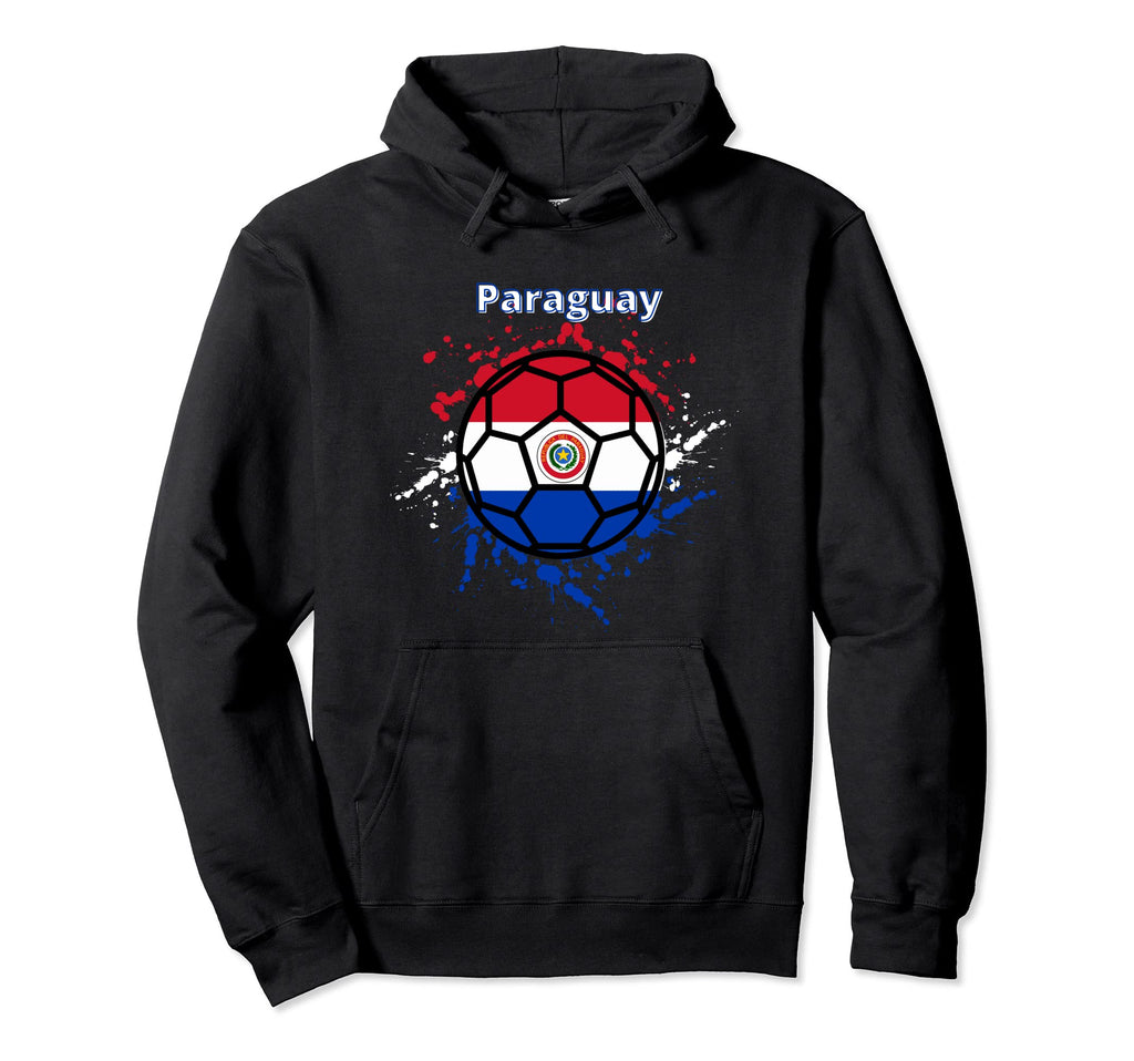 Paraguay Soccer Paraguayan Flag Futbol Hoodie - Aesthetic Graphic Unisex - T-Shirt, Sweatshirt, Hoodie