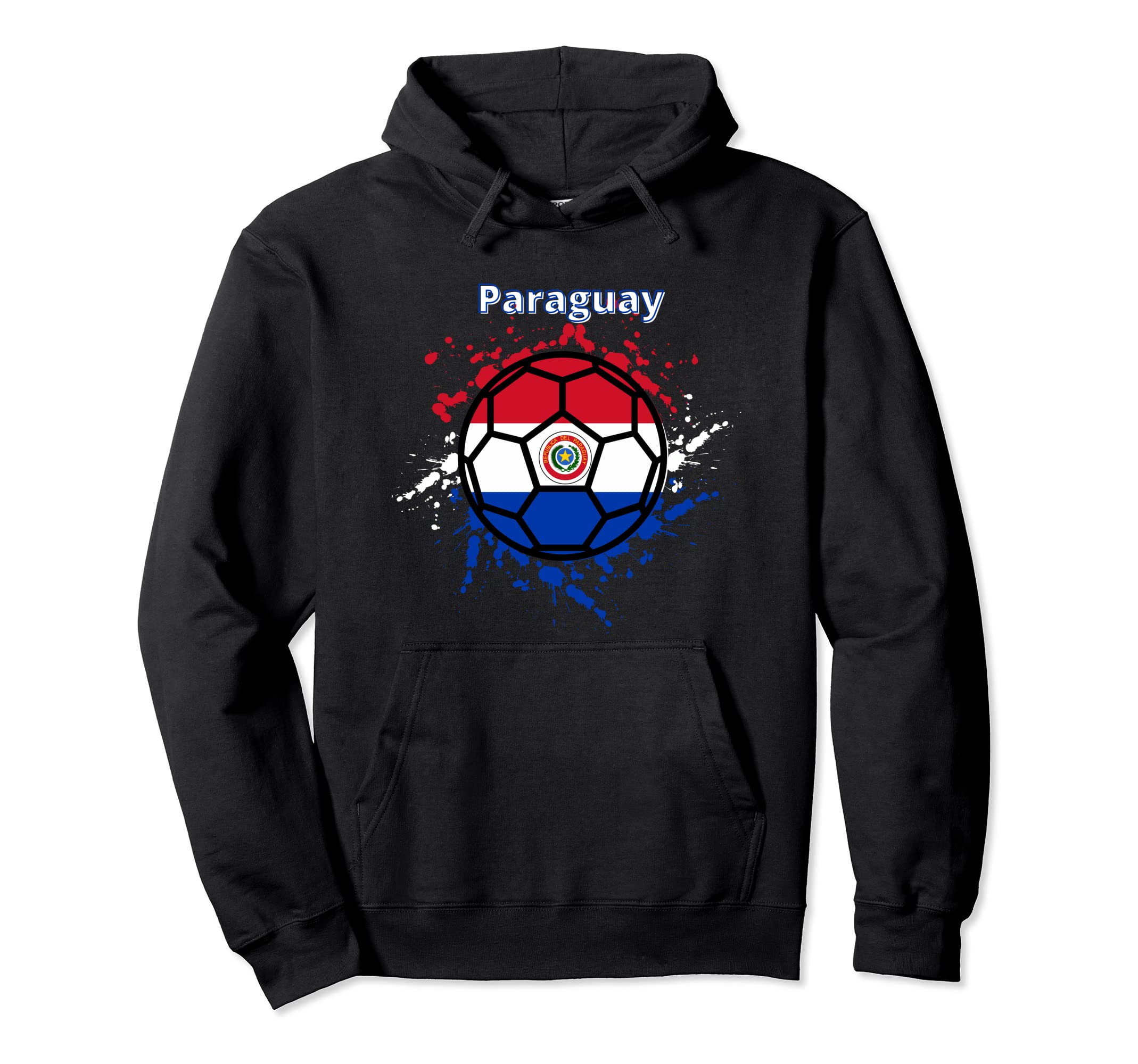 Paraguay Soccer Paraguayan Flag Futbol Hoodie - Aesthetic Graphic Unisex - T-Shirt, Sweatshirt, Hoodie