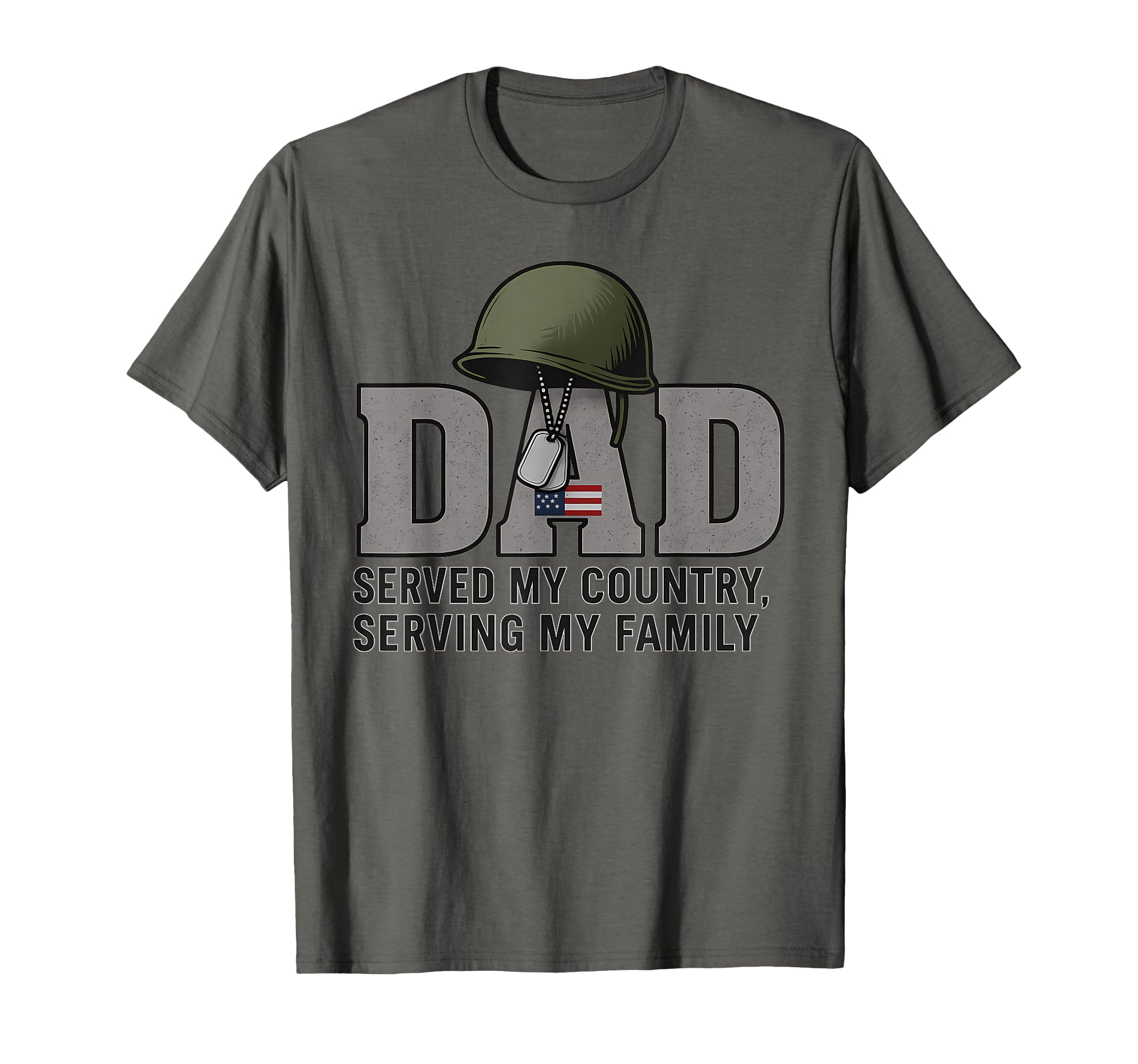 Military Dad Served My Country T-Shirt - Custom Art Print Men Women - T-Shirt, Sweatshirt, Hoodie