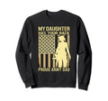 My Daughter Has Your Back Proud Sweatshirt - Aesthetic Graphic for Adults - T-Shirt, Sweatshirt, Hoodie
