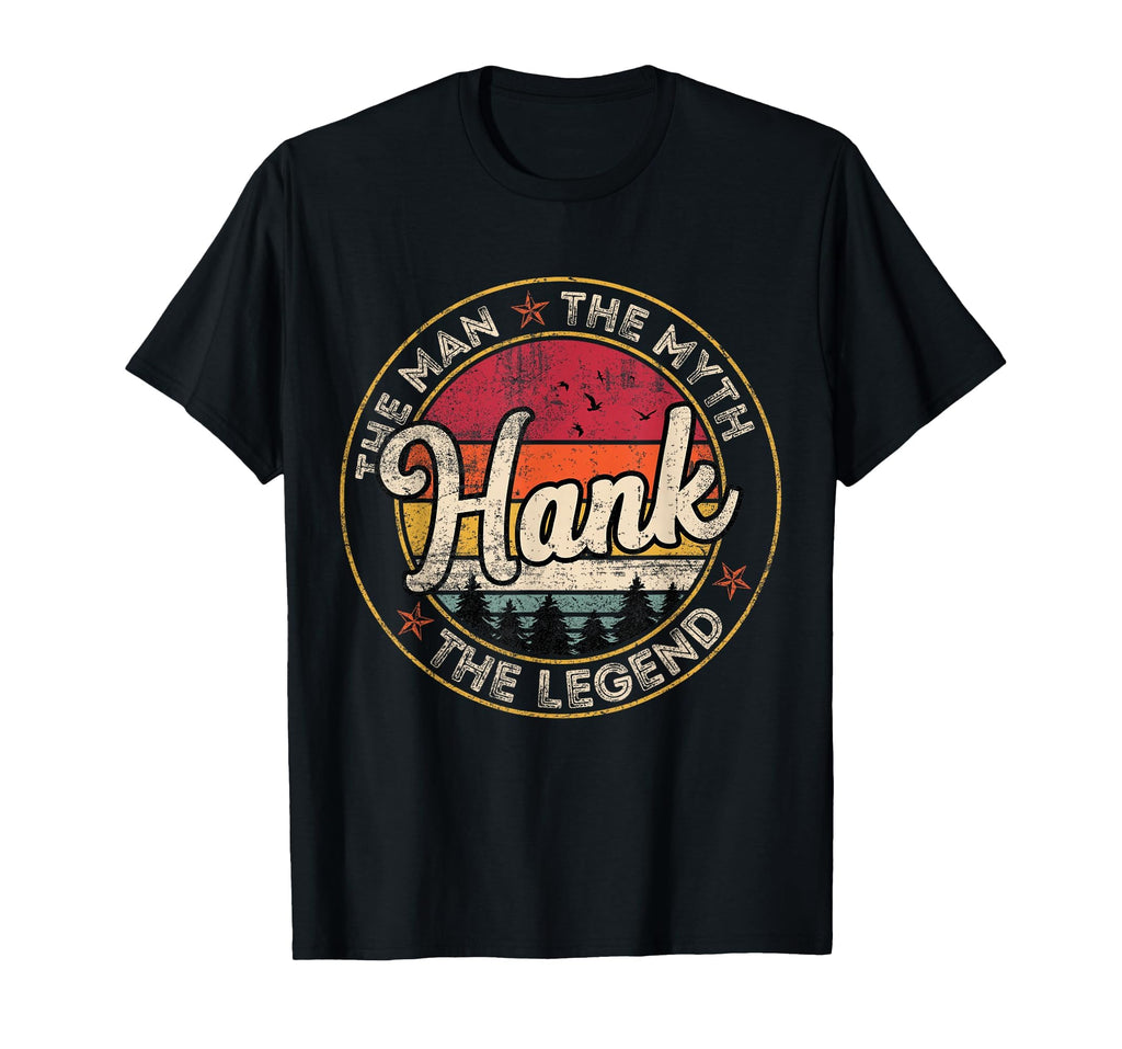 Hank Myth Legend Personalized Name T-Shirt - Custom Art Print for Adults - T-Shirt, Sweatshirt, Hoodie