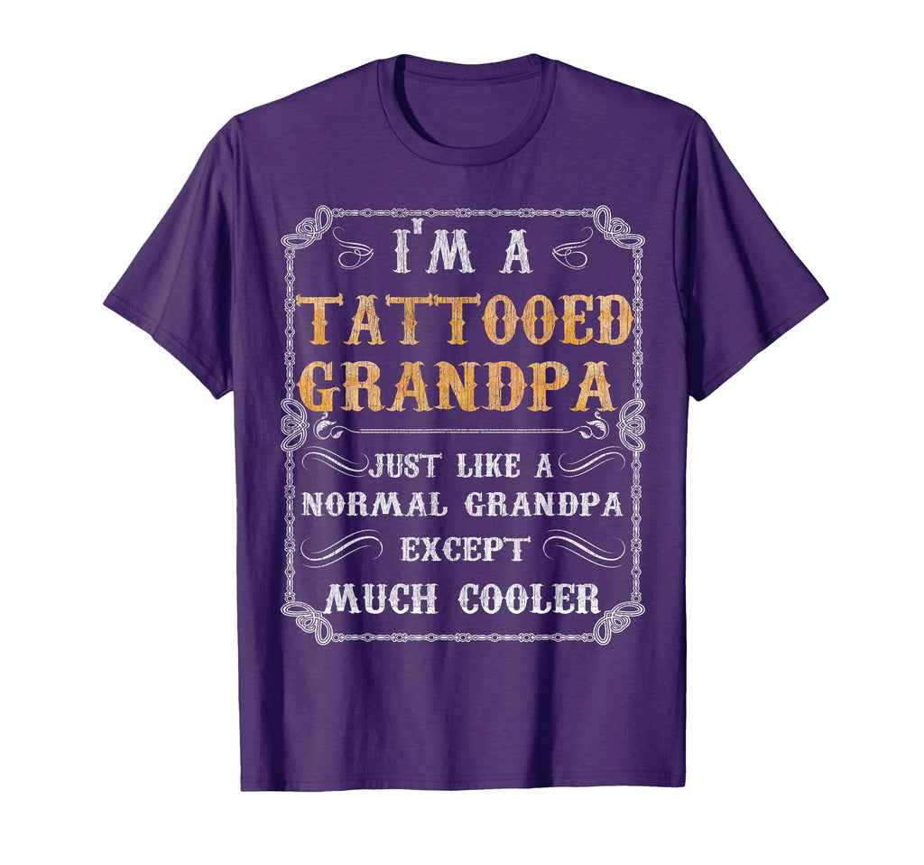 Funny Im Tattooed Grandpa Just Cooler Hoodie - Aesthetic Graphic Men Women - T-Shirt, Sweatshirt, Hoodie