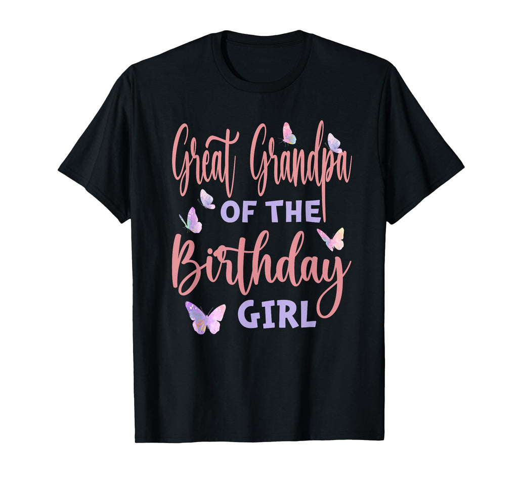 Great Grandpa Birthday Butterfly T-Shirt - Casual Everyday Wear for Adults - T-Shirt, Sweatshirt, Hoodie