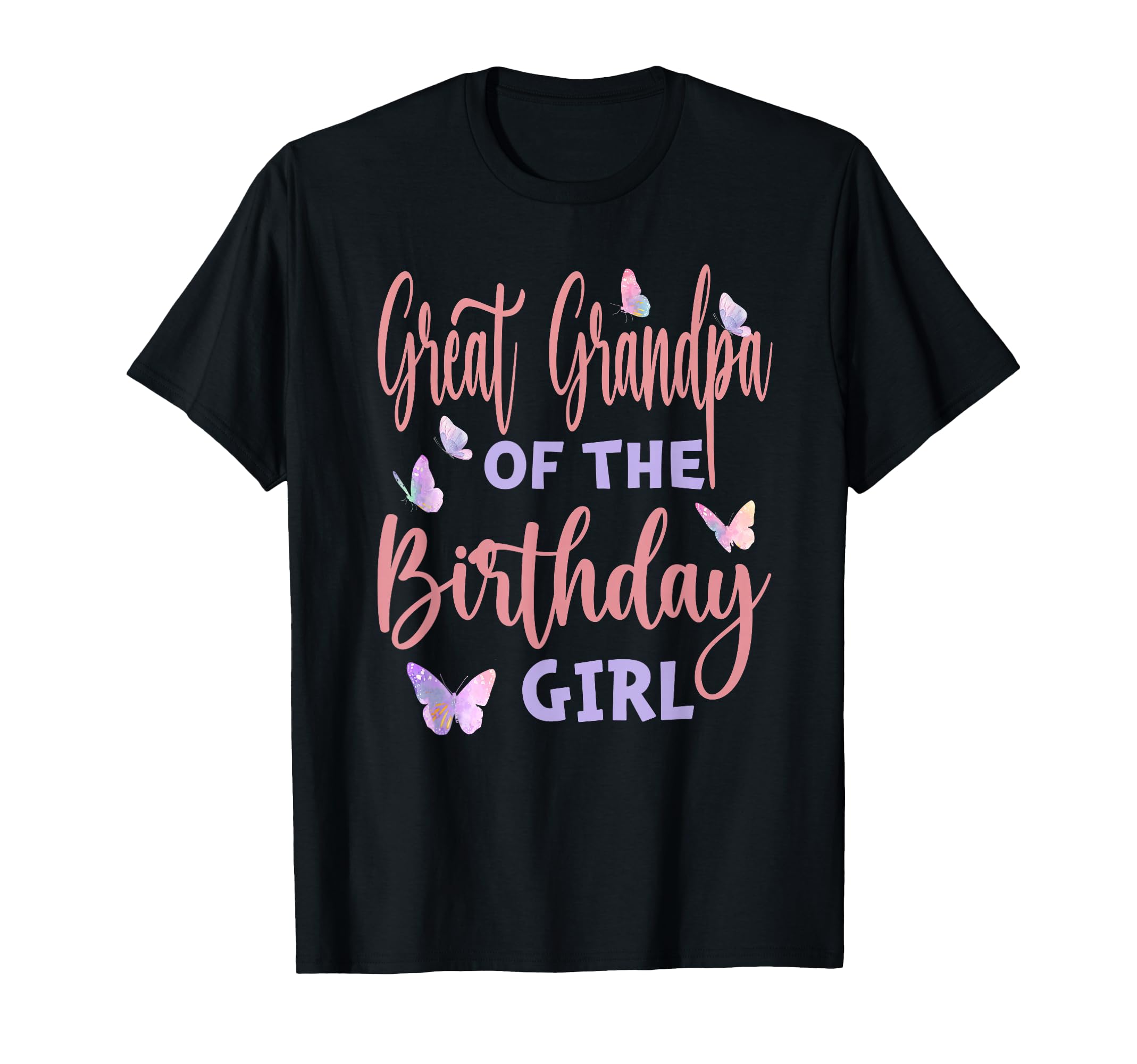 Great Grandpa Birthday Butterfly T-Shirt - Casual Everyday Wear for Adults - T-Shirt, Sweatshirt, Hoodie