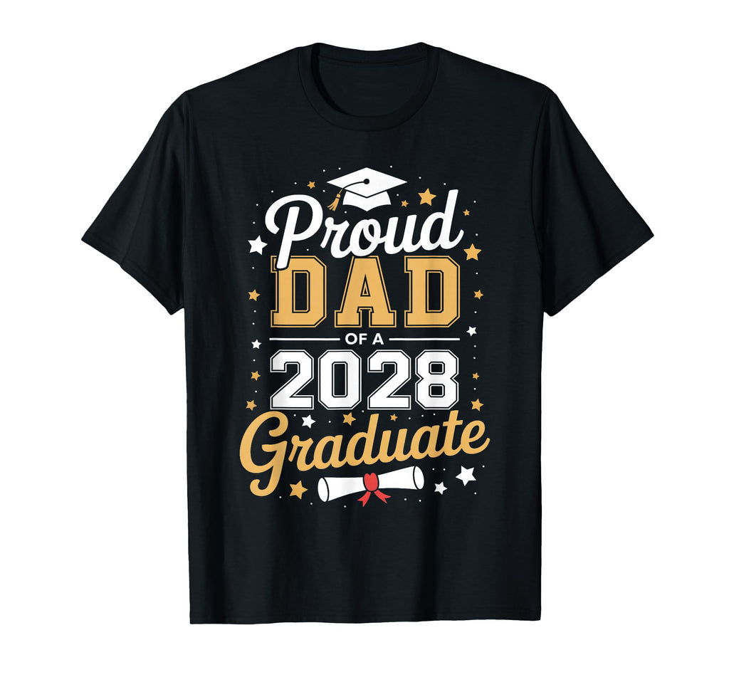 Proud Dad 2028 Graduate Dad Class 2028 T-Shirt - Trendy Graphic for Adults - T-Shirt, Sweatshirt, Hoodie