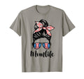 Mom Life Messy Bun Lovers Mother T-Shirt - Custom Art Print for Adults - T-Shirt, Sweatshirt, Hoodie