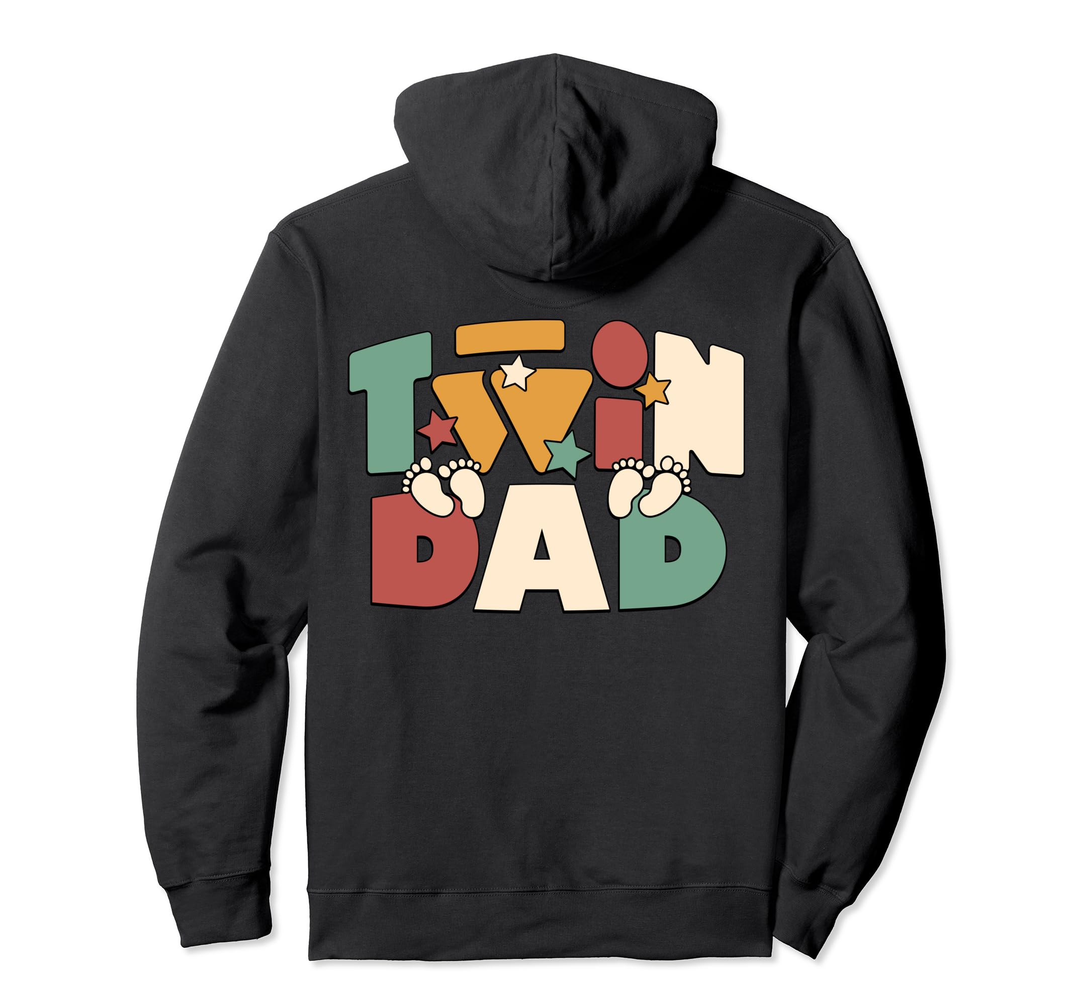 Mnness Twin Dad Fathers Day Funny Hoodie - Minimalist Print for Adults - T-Shirt, Sweatshirt, Hoodie