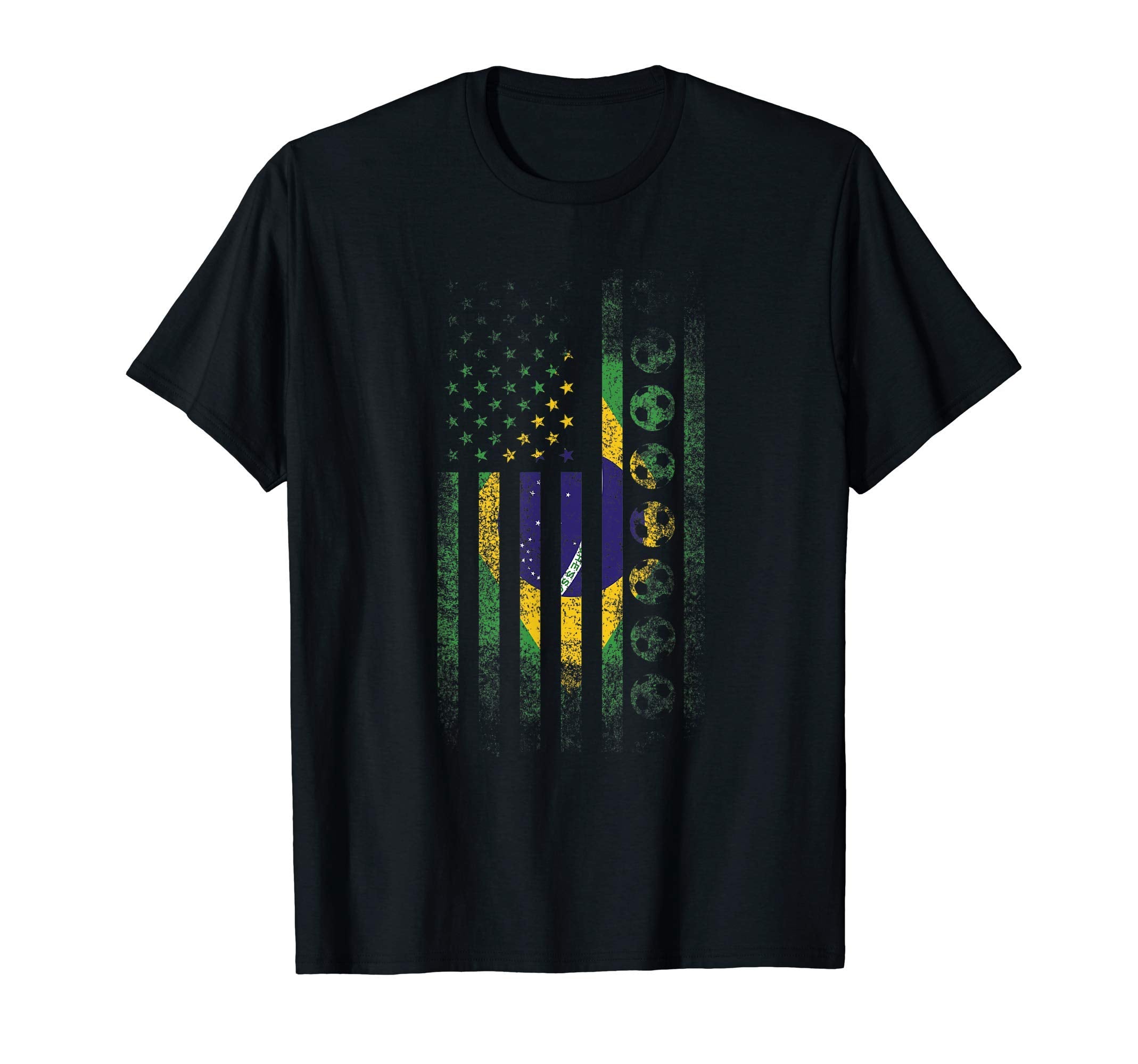 Brazil Country Flag Soccer Lover Football T-Shirt - Unique Graphic Unisex - T-Shirt, Sweatshirt, Hoodie