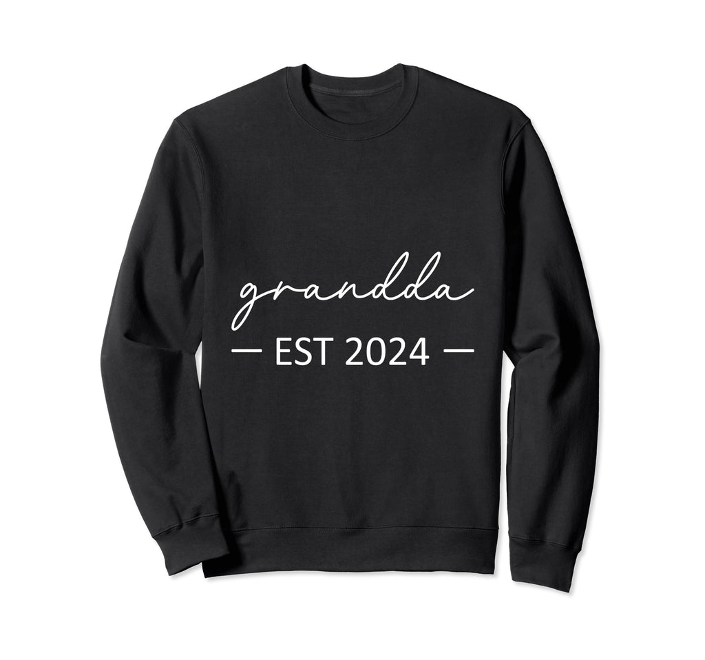 Grandda Est 2024 New Dad Dad Sweatshirt - Minimalist Print for Adults - T-Shirt, Sweatshirt, Hoodie