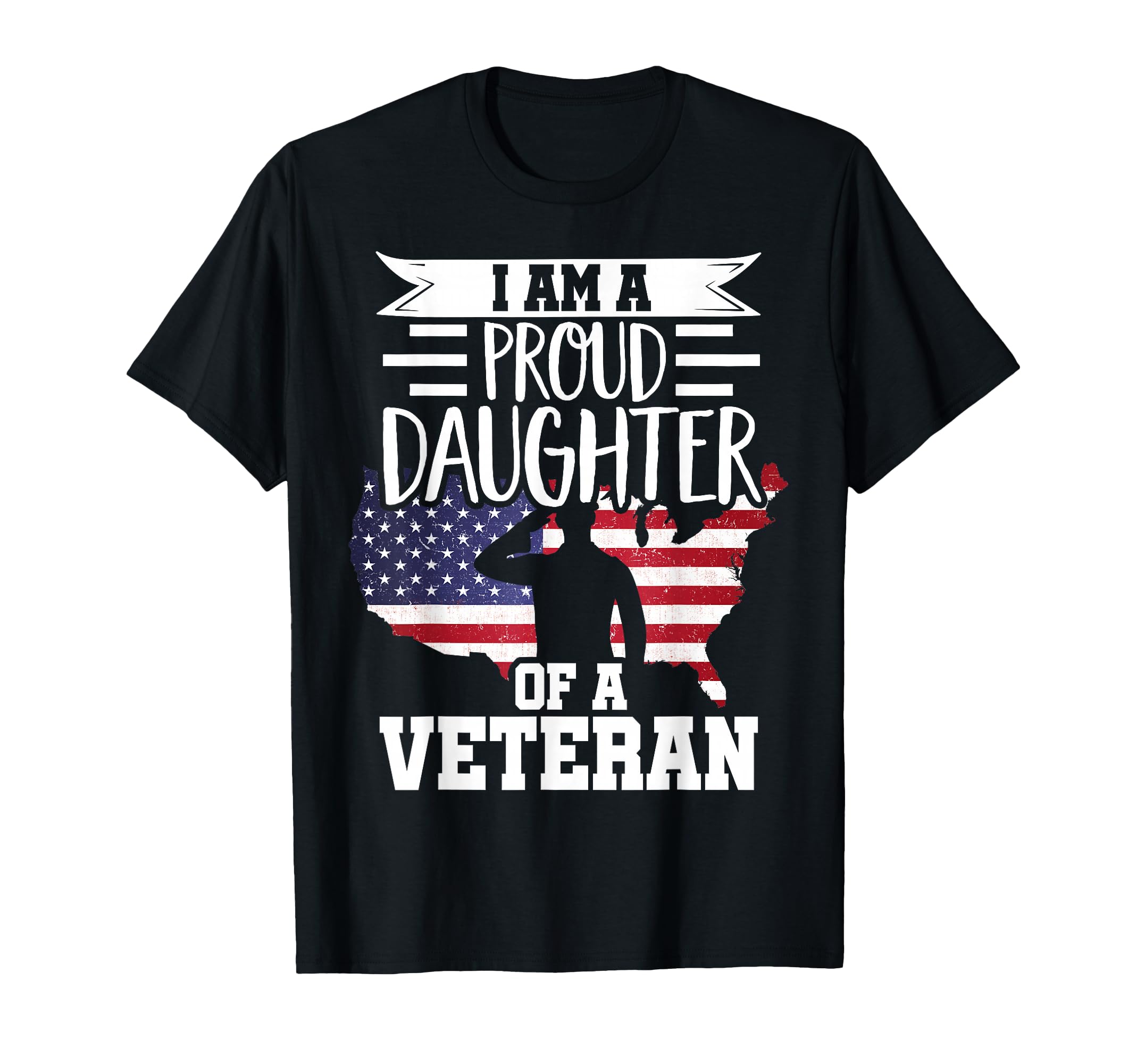 Proud Daughter Veteran Nothing Scares T-Shirt - Graphic Print for Adults - T-Shirt, Sweatshirt, Hoodie