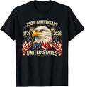 250 Years American Anniversary 1776-2026 USA Flag - Adult & Kids T-Shirts, Sweatshirts & Hoodies apparel design preview 1