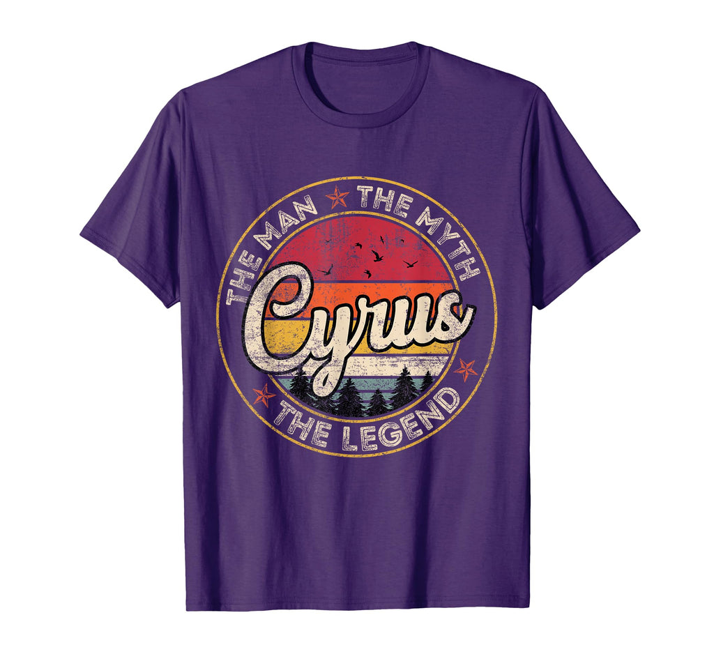 Cyrus Myth Legend Personalized Name T-Shirt - Graphic Print Unisex - T-Shirt, Sweatshirt, Hoodie