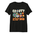 Mens Groovy Step Dad Gifts Fathers Day T-Shirt - Graphic Print for Adults - T-Shirt, Sweatshirt, Hoodie