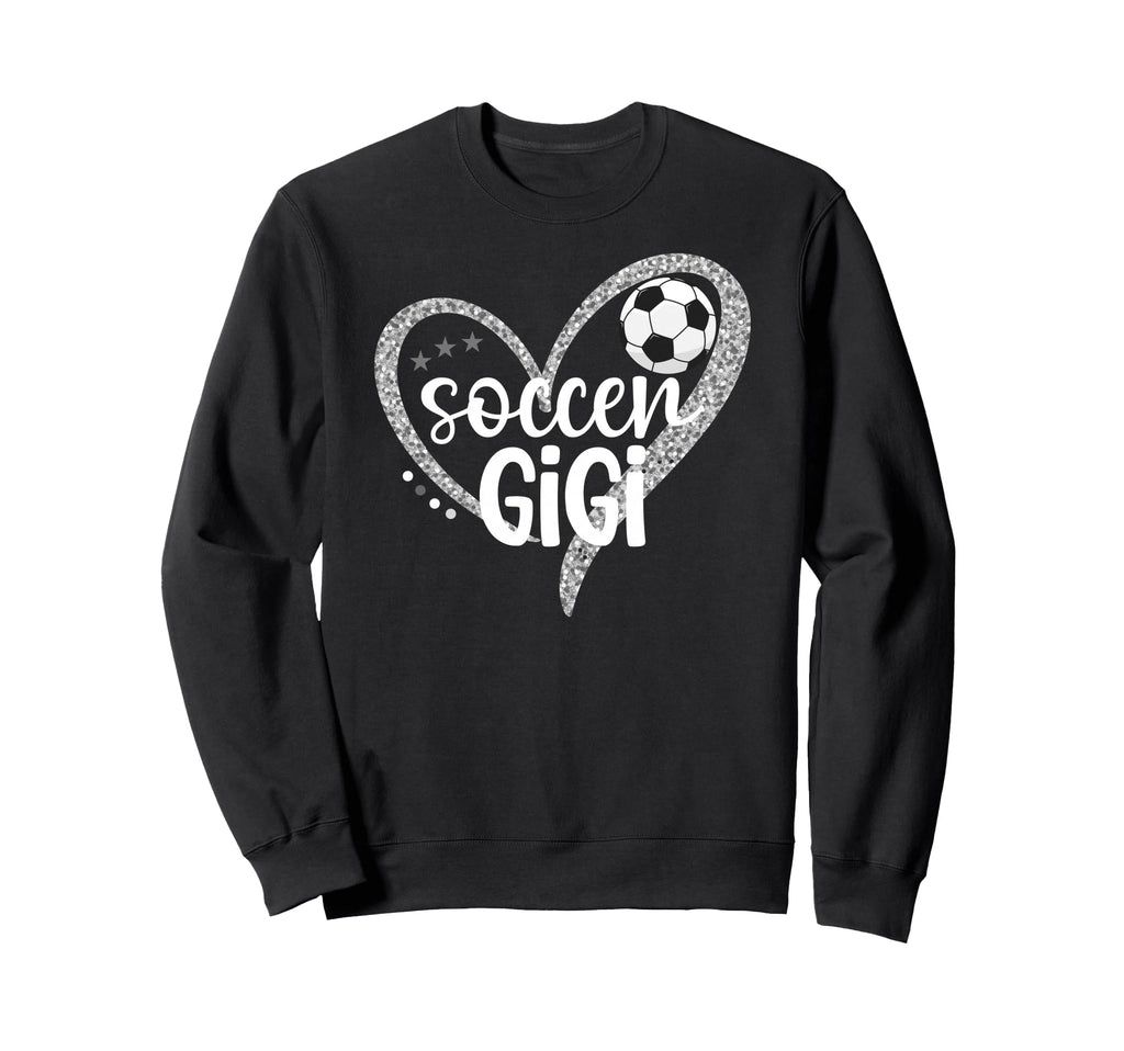 Soccer Gigi Heart Grandma Gigi Sweatshirt - Trendy Graphic for Adults - T-Shirt, Sweatshirt, Hoodie
