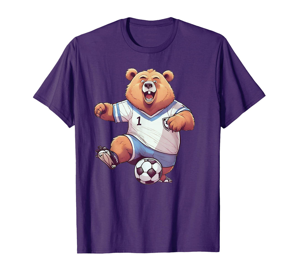 Funny Football Soccer Player Coach Teddy T-Shirt - Graphic Print Men Women - T-Shirt, Sweatshirt, Hoodie