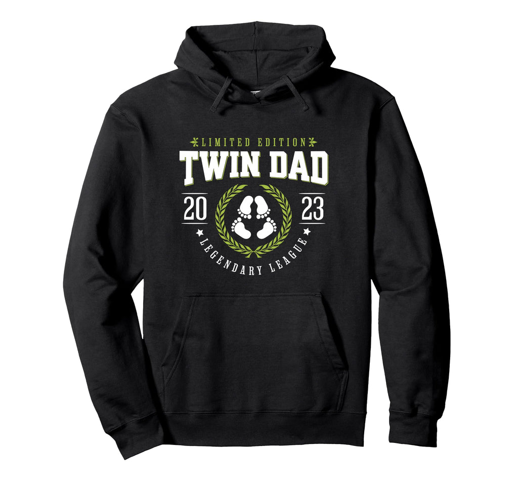 Twin Dad Est 2023 Twin Dad To Be Gifts Hoodie - Unique Graphic for Adults - T-Shirt, Sweatshirt, Hoodie