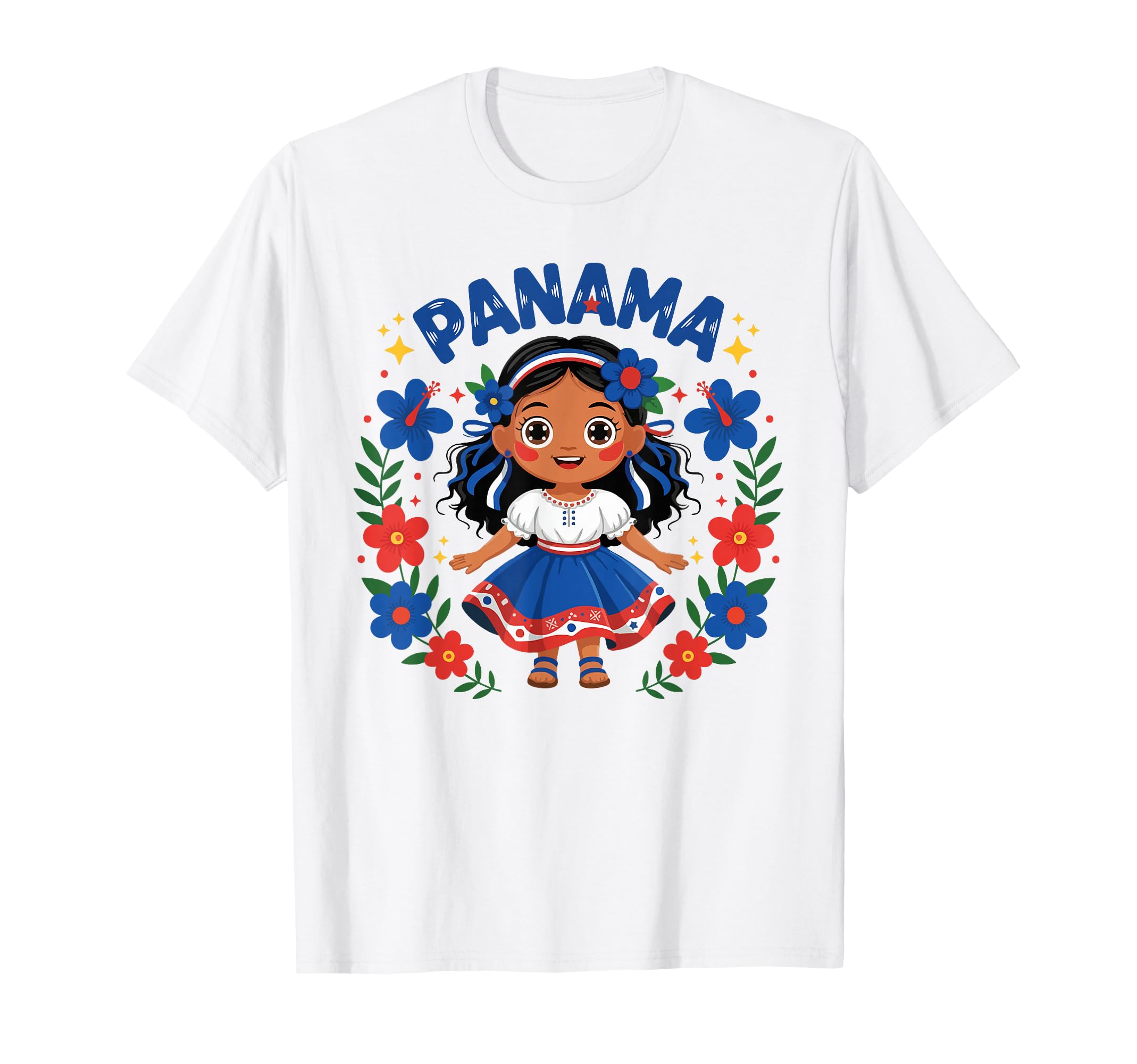 Panama Panamanian Traditional Dress T-Shirt - Graphic Print for Adults - T-Shirt, Sweatshirt, Hoodie
