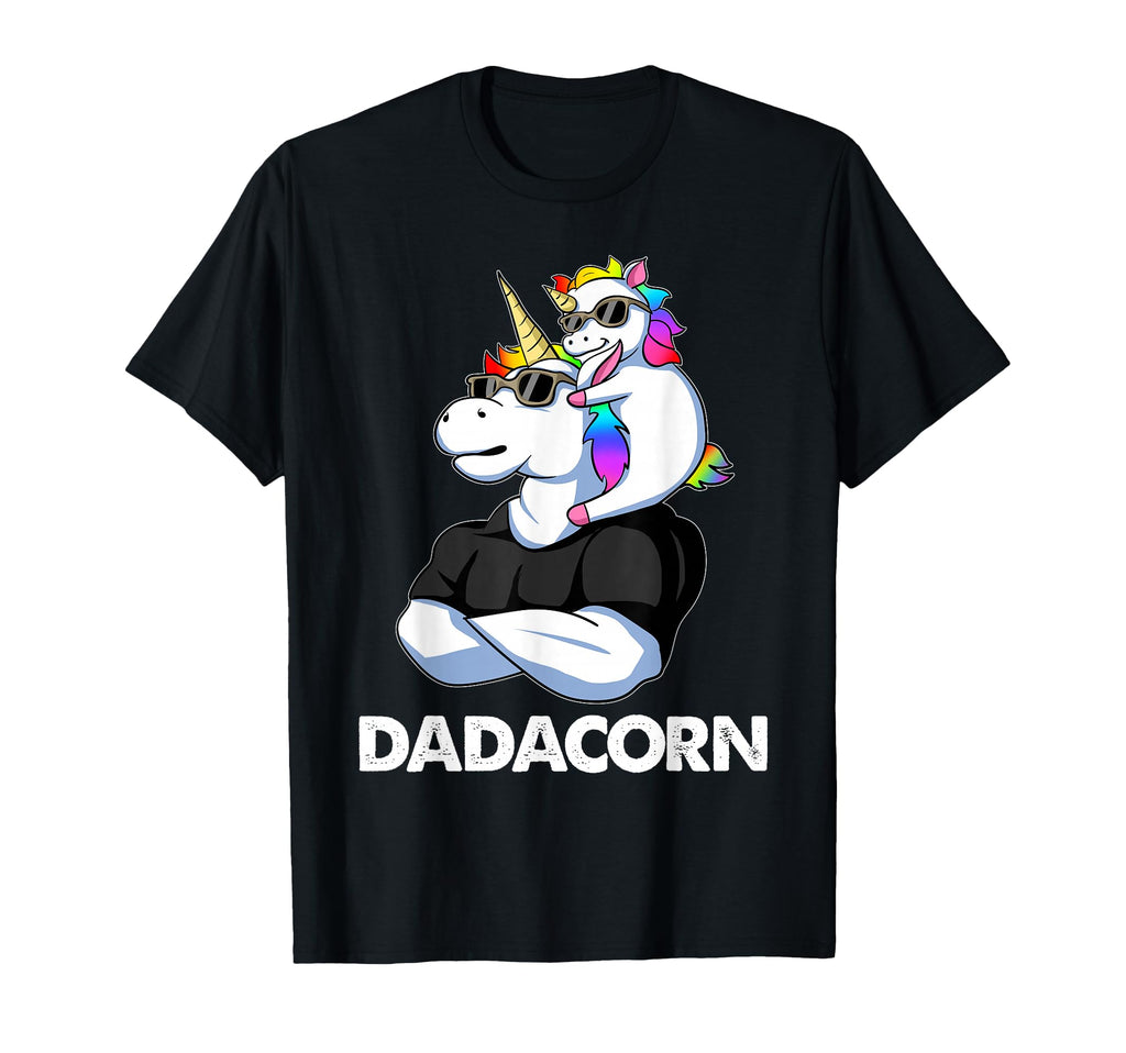 Dadacorn Unicorn Dad And Papa Fathers Day T-Shirt - Graphic Print Unisex - T-Shirt, Sweatshirt, Hoodie