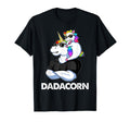 Dadacorn Unicorn Dad And Papa Fathers Day T-Shirt - Graphic Print Unisex - T-Shirt, Sweatshirt, Hoodie