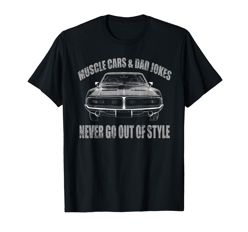 Muscle Cars Dad Jokes Muscle Car T-Shirt - Unique Graphic Men Women - T-Shirt, Sweatshirt, Hoodie