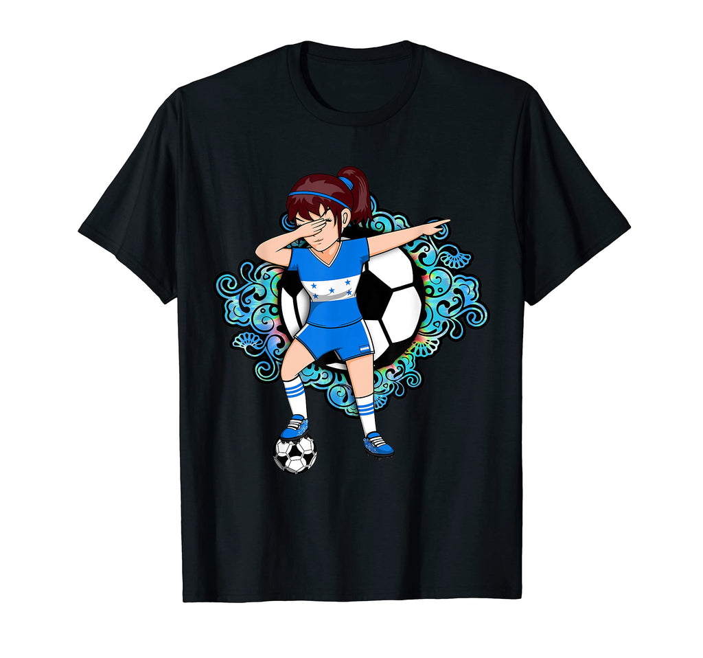 Dabbing Soccer Honduras Jersey T-Shirt - Custom Art Print for Adults - T-Shirt, Sweatshirt, Hoodie