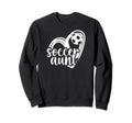 Soccer Aunt Heart Aunt Soccer Sweatshirt - Trendy Graphic for Adults - T-Shirt, Sweatshirt, Hoodie
