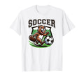 Soccer Beaver Playing Soccer T-Shirt - Streetwear Style for Adults - T-Shirt, Sweatshirt, Hoodie